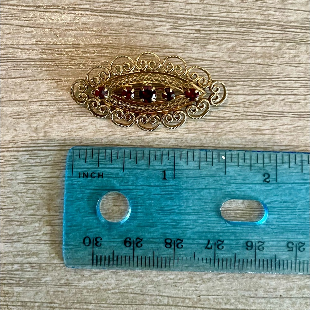 Vintage Filigree Brooch - Picture 6 of 6